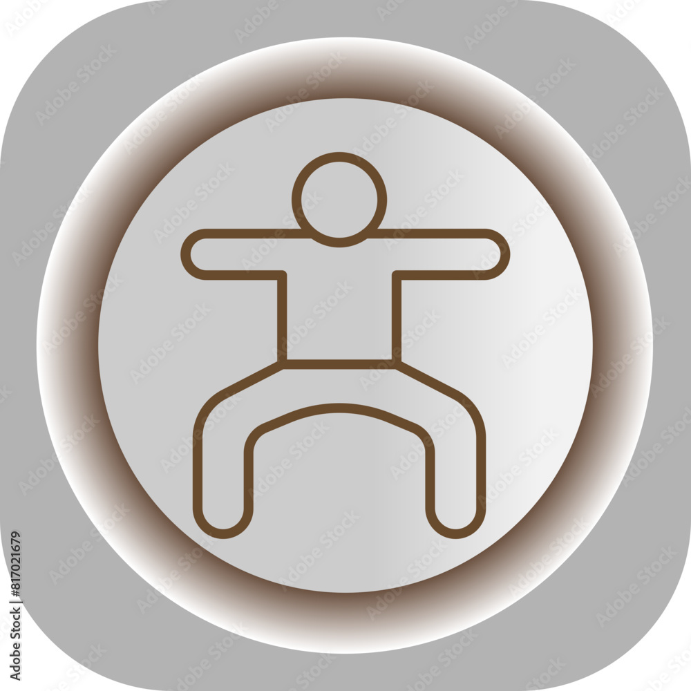 Squat Gradient Background Icon Squat Gradient Background Icon