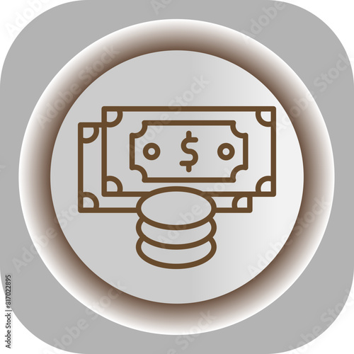 Income  Gradient Background Icon