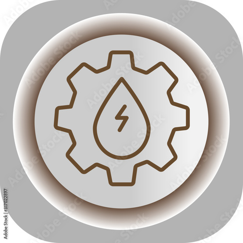 Hydro Power  Gradient Background Icon