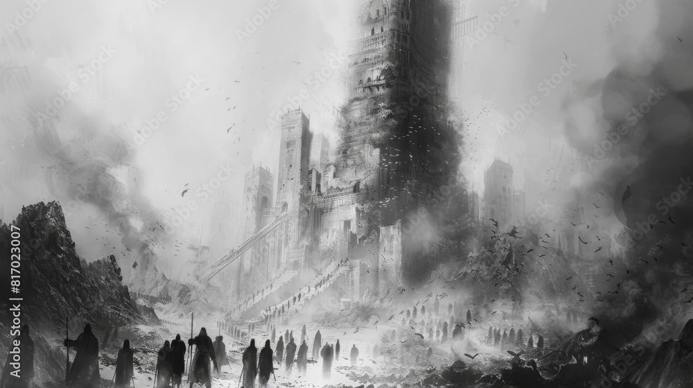 Rough Pencil Sketch of the Tower of Babel from Genesis
Rough Pencil Sketch of the Tower of Babel from Genesis