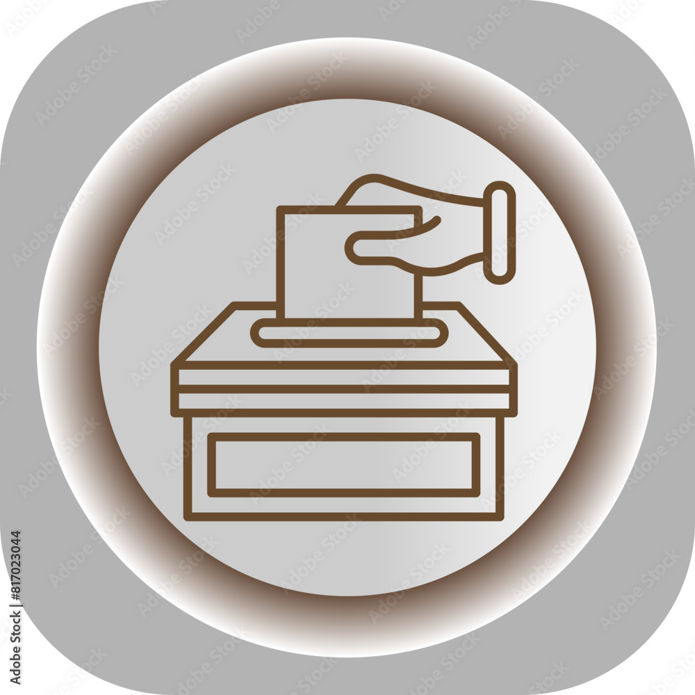 Ballot Gradient Background Icon Ballot Gradient Background Icon