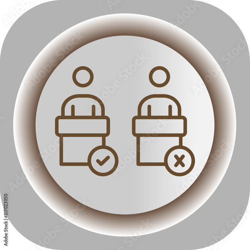 Debate  Gradient Background Icon