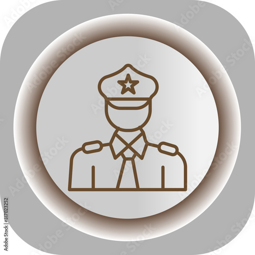 Police  Gradient Background Icon