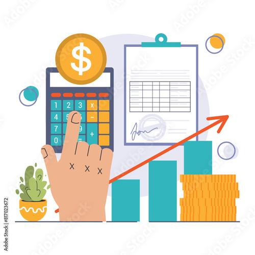 Amortization and depreciation set. Calculating the value for business assets