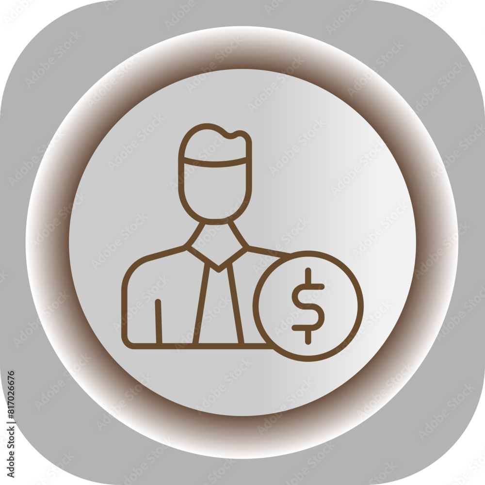 Investors Gradient Background Icon Investors Gradient Background Icon
