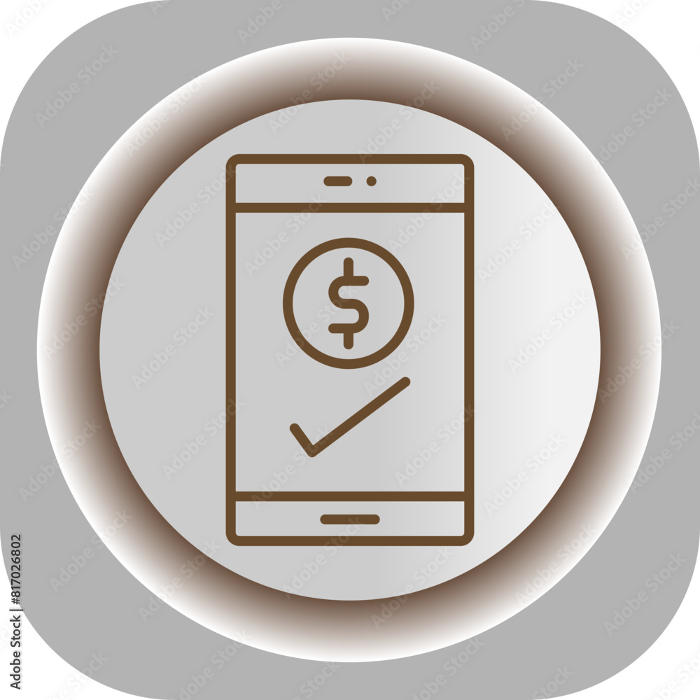 Receive Payment Gradient Background Icon Receive Payment Gradient Background Icon