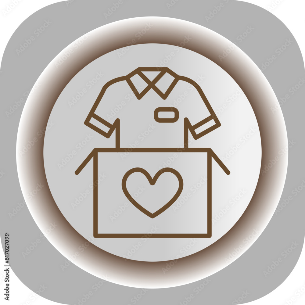 Clothes Donation Gradient Background Icon Clothes Donation Gradient Background Icon