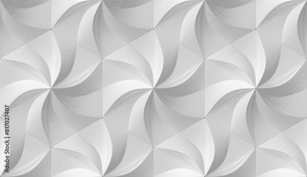 Stylized Gray Hexagonal Flower Patterns for Design Background Stylized Gray Hexagonal Flower Patterns for Design Background