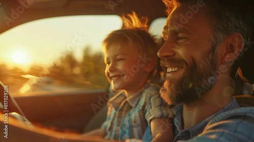Heartwarming Family Sing Along Moment on a Scenic Road Trip Adventure © Intelligent Horizons