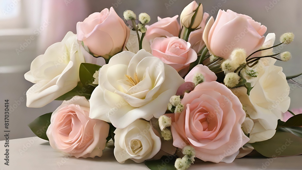 White and pink flower bouquet White and pink flower bouquet