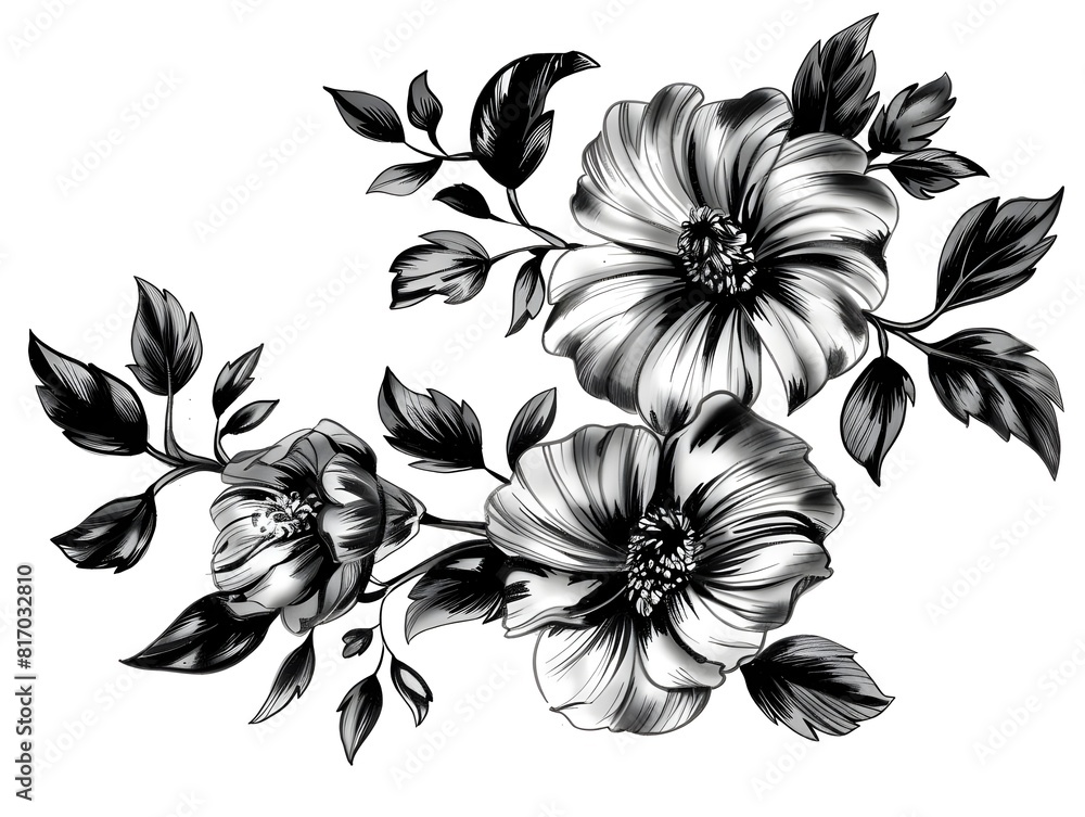 black and white flowers black and white flowers