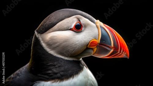 Portrait of atlantic puffin or common puffin
