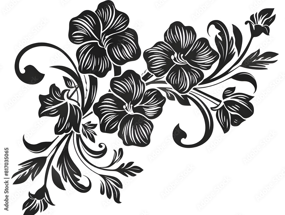 black and white floral background black and white floral background