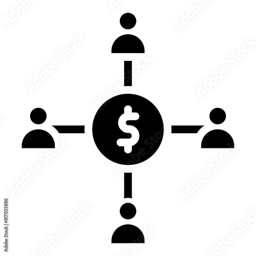 Crowdfunding Vector Line Icon Design
