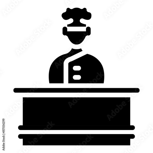 Cooking Show Glyph Icon Design
