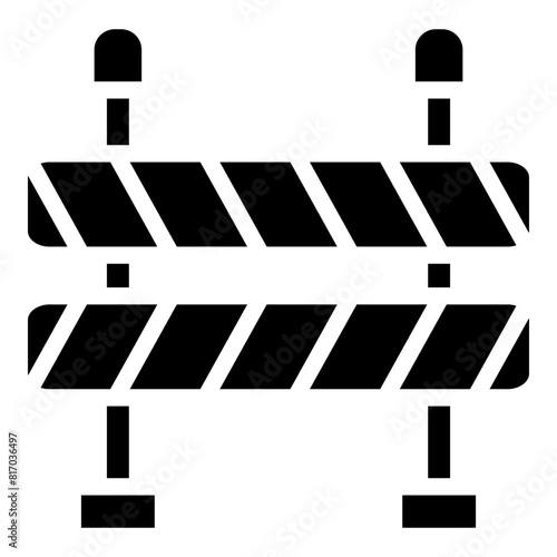 Barrier Glyph Icon Design