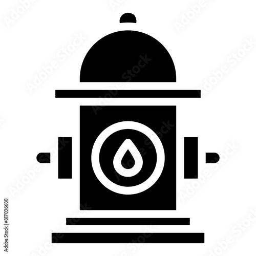 Hydrant Glyph Icon Design