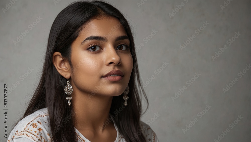 Indian beautiful Girl Posing for photoshoot generative AI Indian beautiful Girl Posing for photoshoot generative AI