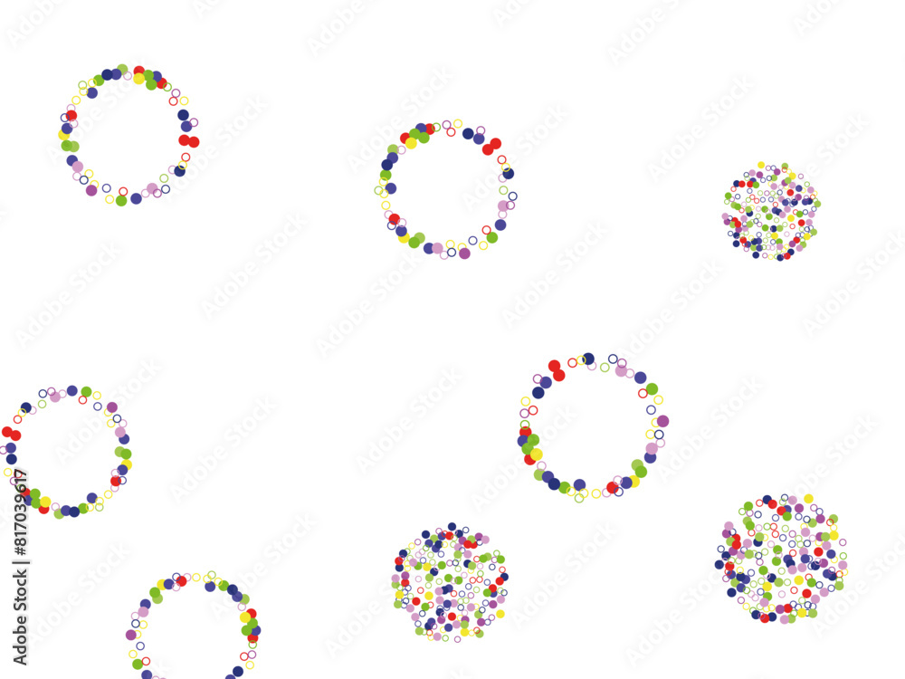 Light Multicolor, Rainbow vector pattern with spheres. Template for your brand book. Blurred bubbles on abstract background with colorful gradient.