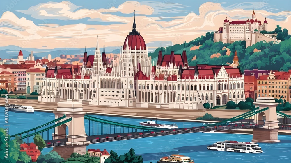 Illustration of Budapest