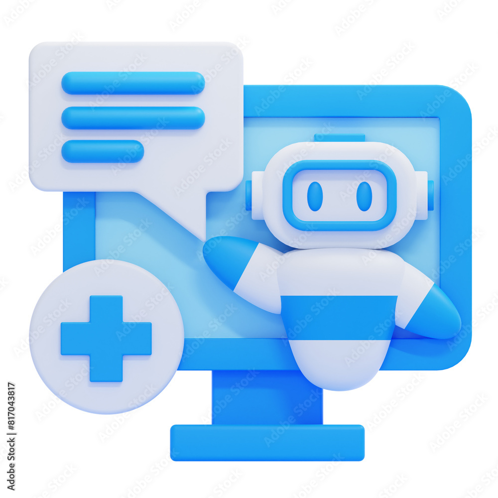 PNG 3D Consultation icon isolated on a white background PNG 3D Consultation icon isolated on a white background