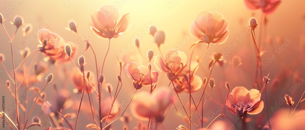 A serene floral composition with tall A serene floral composition with tall