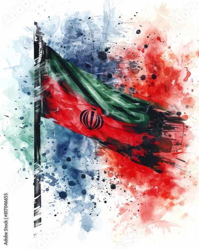 Flag of Iran photo