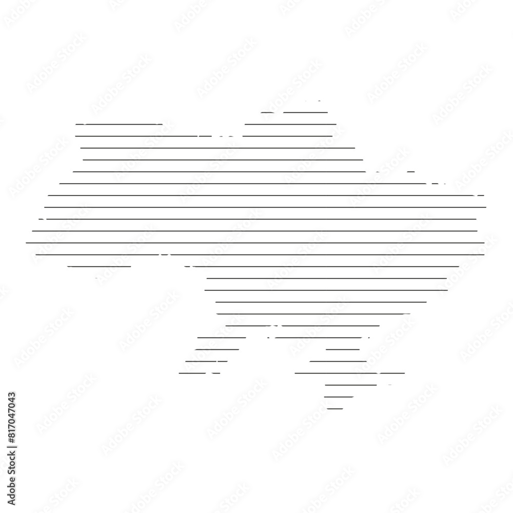Ukraine map in black and white minimal vector style Ukraine map in black and white minimal vector style