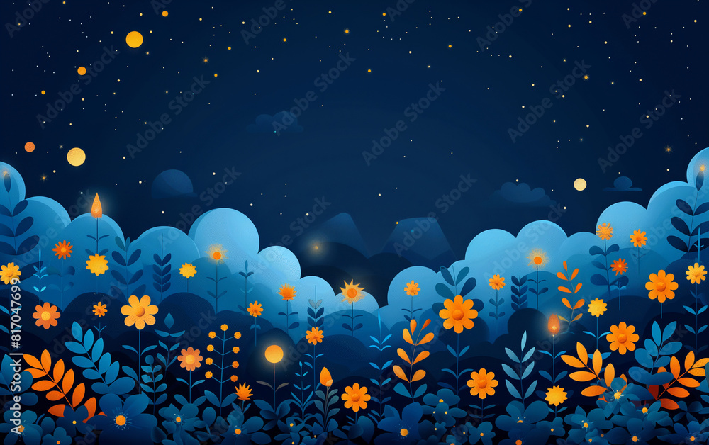 Flat background with abstract design in yellow and blue, featuring geometric shapes and patterns. Flat background with abstract design in yellow and blue, featuring geometric shapes and patterns.
