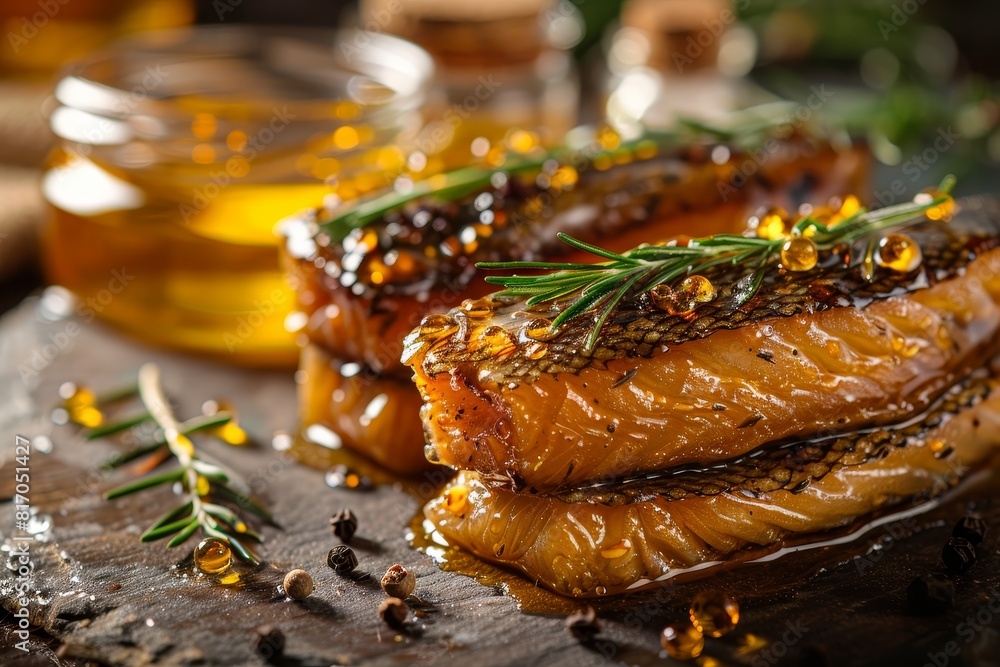 Anchovy fish preserved in oil, suitable for food packaging designs. Anchovy fish preserved in oil, suitable for food packaging designs.