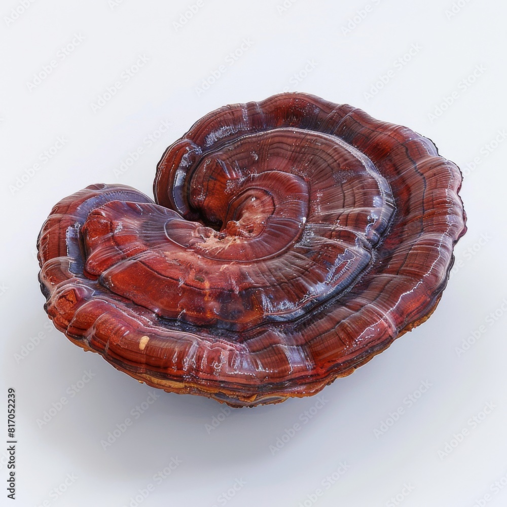 Red mushroom isolated on plain white background Red mushroom isolated on plain white background