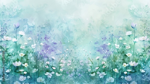 Soft gradients of turquoise and lavender background
