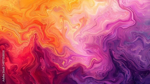 Abstract pattern resembling a summer sunset over the ocean with hues melting into soft shades background