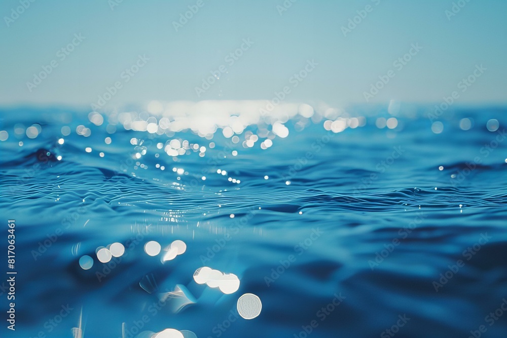 A vast expanse of cerulean sea under the clear sky A vast expanse of cerulean sea under the clear sky