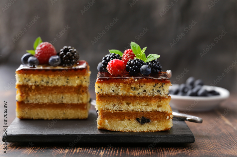 mini cakes with cream and berries festive dessert mini cakes with cream and berries festive dessert