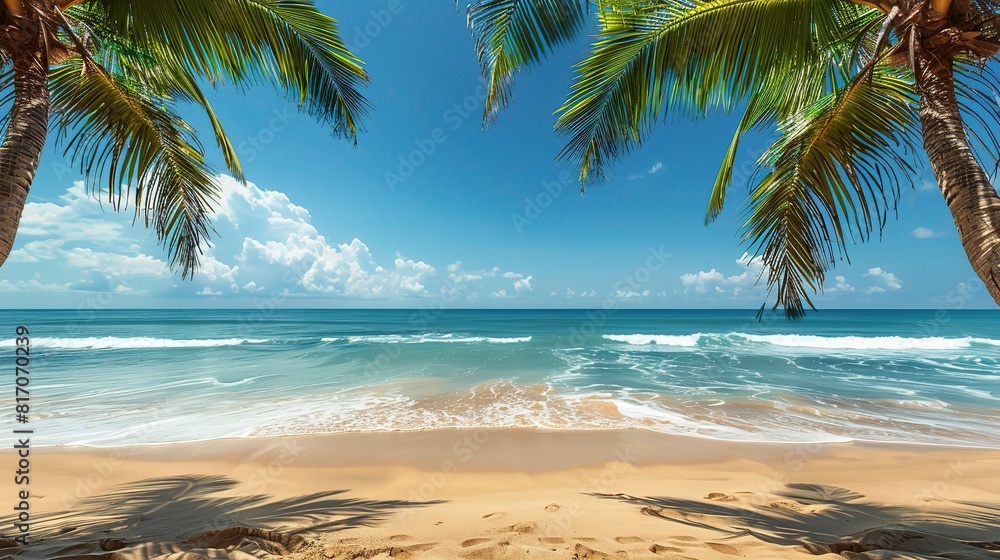 Fototapeta premium sandy beach as golden sands