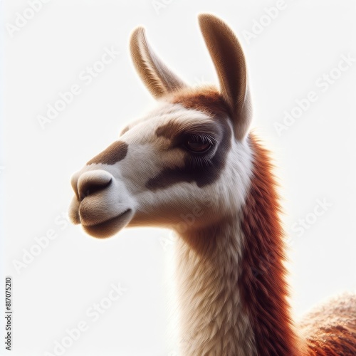 young llama isolated on white © Deanmon
