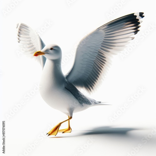 seagull on a white background © Deanmon