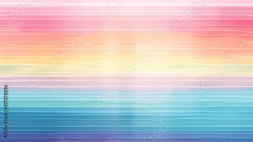 Horizontal stripes with a watercolor paint texture in vibrant rainbow hues  creating a soft and artistic pride background