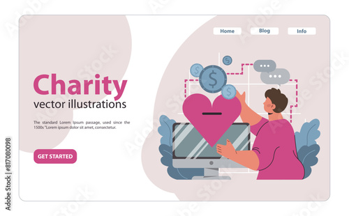 Online charity and charitable foundation. Web service to help people