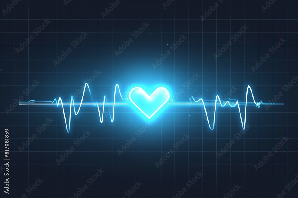 Digital healthcare medical background with heat beat line Digital healthcare medical background with heat beat line