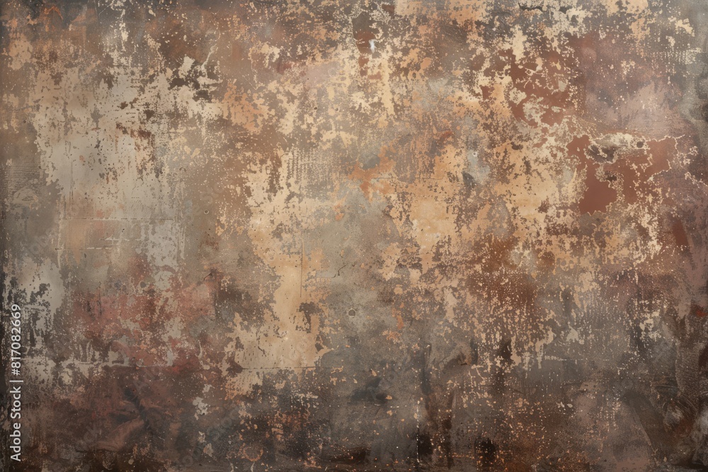 Enigmatic Wall Art. A Rich Tapestry of Brown, Beige, and Rust Decay Patterns. Enigmatic Wall Art. A Rich Tapestry of Brown, Beige, and Rust Decay Patterns.