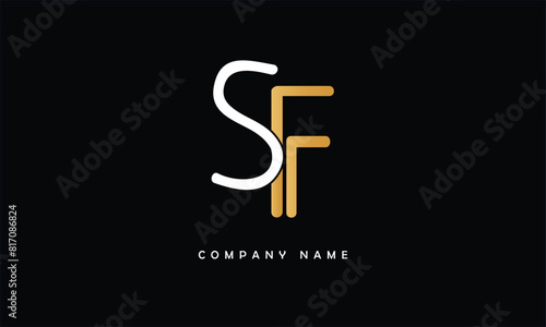SF, FS,S, F Abstract Letters Logo Monogram
