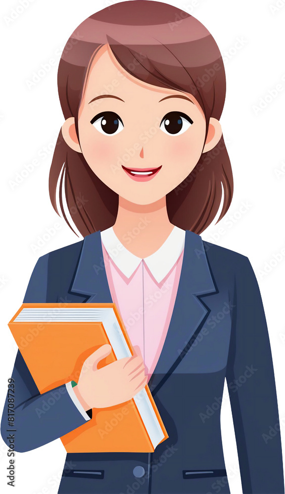 business woman with a folder business woman with a folder