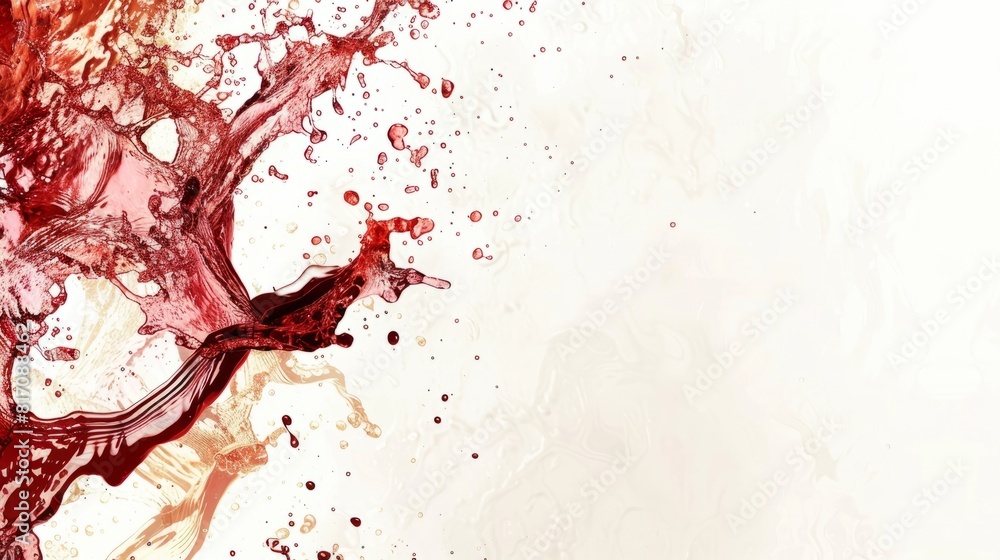 Red and white wine splash with copy space Red and white wine splash with copy space