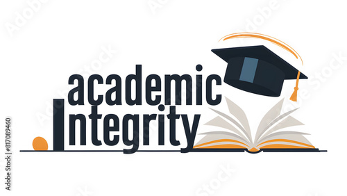 An Illustration of the Educational Term Academic Integrity photo