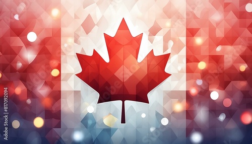 Obraz na płótnie flag of canada art w salonie