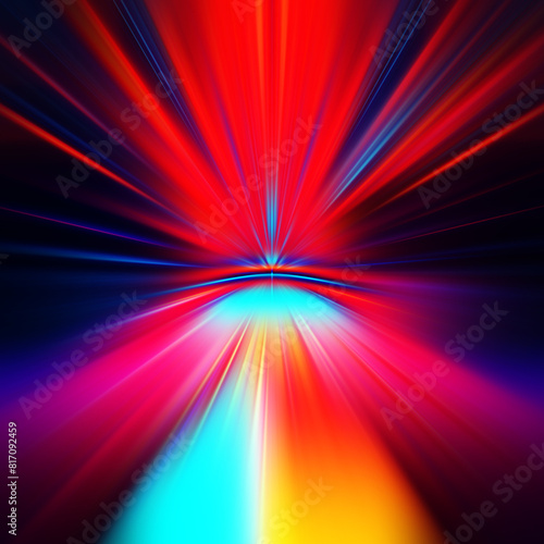 Colorful zoom motion effect. Abstract background. Color lines. Colored texture backdrop and banner. Multi color gradient pattern and textured wallpaper.