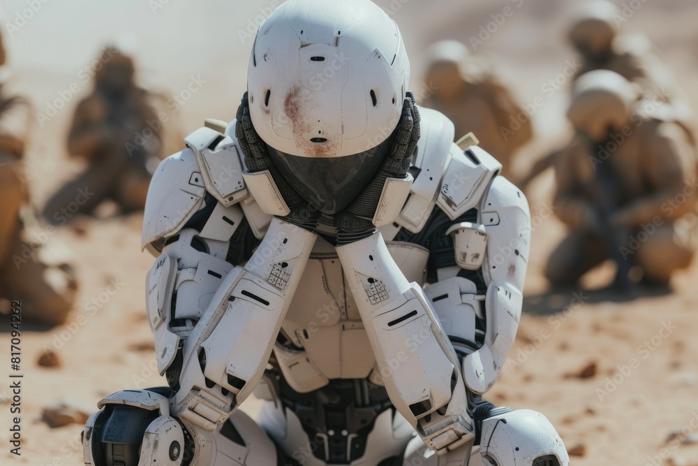 Battlefield Terror: Robot's Agonizing Moment Battlefield Terror: Robot's Agonizing Moment