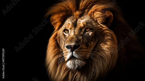 Lion with all its charm  beauty  wild life